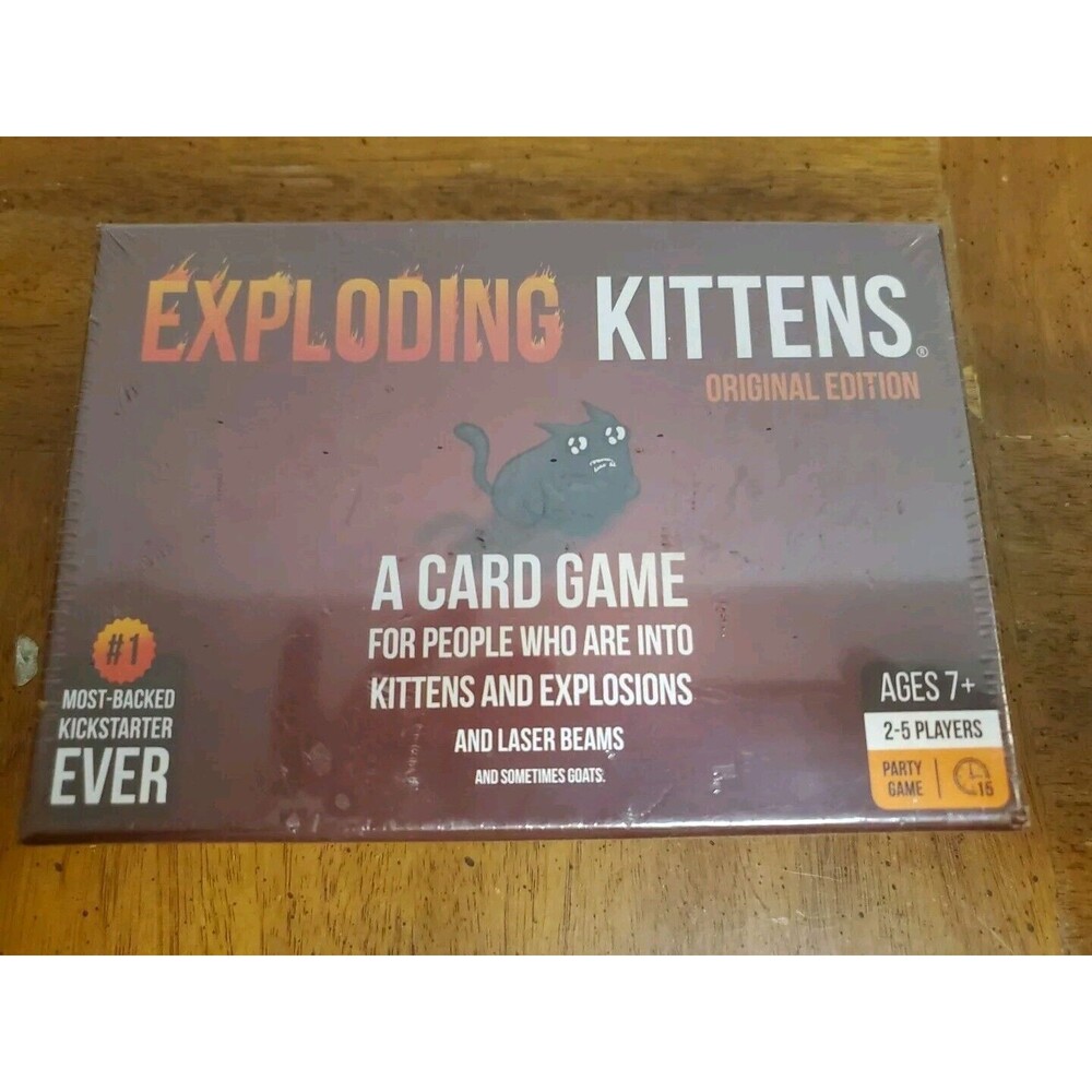 EXPLODING KITTENS Card Game 7+ New NIB 2022 2-5 Players